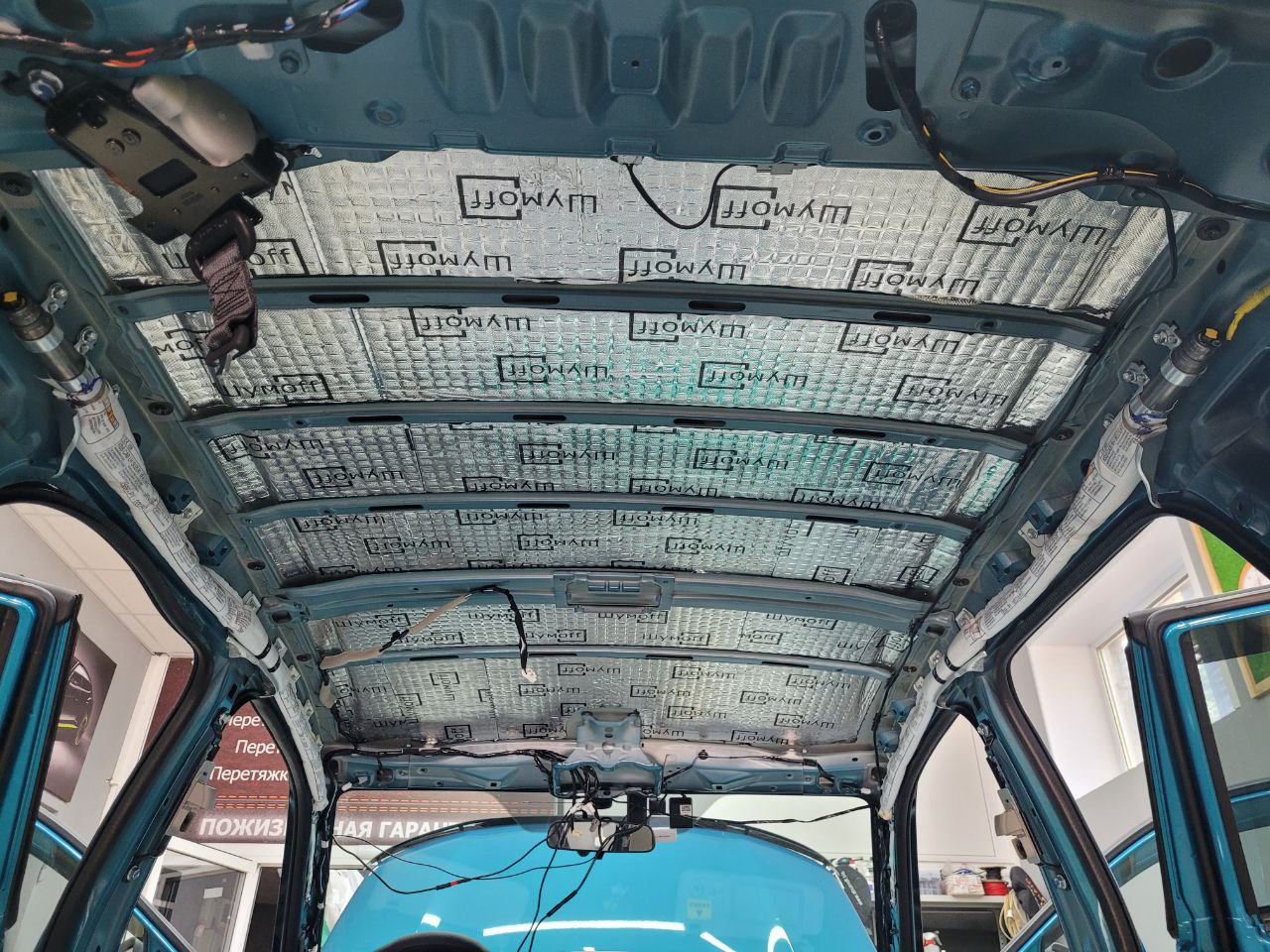 крыша 3 слой шумо шумоизоляция Suzuki Vitara